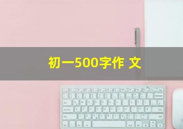 初一500字作 文